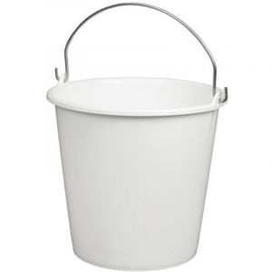 Aluminium Et Plastique - Seau Rond 12l Anse Inox Blanc Alimentaire, Incolore, Taille Unique - Neuf