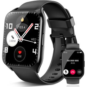 CHENG-Montre Connectée Femme Homme avec Appel Bluetooth, 1.85"" HD Smartwatch Etanche IP68 Montre Sport 112 Modes Sportifs, Podometre Cardiofrequencemetre Sommeil,Montre Intelligente pour Android iOS - Neuf