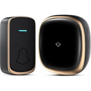 Sonnette sans fil Sonnettes de porte étanches à piles sans fil sans fil sans fil dans le kit de carillon de porte wi - Neuf