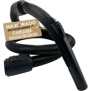 Tuyau d'aspirateur de 2,2 m + poignée compatible avec les aspirateurs secs et humides Kärcher 90121090 WD3200 WD3800 A2004 A2024 A2054 A2064 MV2 WD2 WD2064 - Neuf