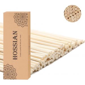 Hossian 21CM B&acirc;tons de Diffuseur de Roseaux - 100pcs Naturel Canne en Bois Huile Essentielle diffuseur de Roseau Home diffuseur de Roseau pour Le - Neuf