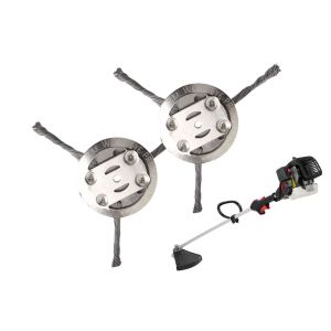 T&ecirc;tes de coupe-bordures en fil d'acier de rechange pour gazon et mauvaises herbes - Lot de 2 - Neuf