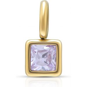 Kal-Collier Plaqu&eacute; Or 14 Carats Avec Pierre De Naissance En Oxyde De Zirconium Pour Femme Avec Pendentif R&eacute;glable Fermoir Rond Ne Ternit Pas - Neuf