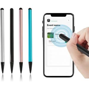 Stylus for mobile phones, touch screen stylus, 4 stylus pens for tablets, touch screen stylus, commonly used for tablets, mobile phones, etc. - Neuf