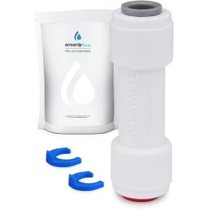 KAKYL-Clapet Anti-Retour 1/4"" (6,35Mm),Check-Valve,Quick-Fitting Pour D'Osmose Inverse,Filtre De Réfrigérateur Et Filtre À Eau - Neuf