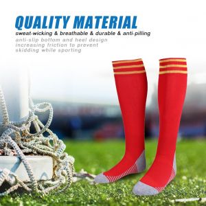 Chaussettes D'exterieur Respirantes Et Antiderapantes Pour Homme, Maintien Au Chaud, Pour Le Football Et Le Basket-Ball (Columbia Red) - Neuf