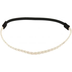 Bandeau Cheveux Femme Marron - Headband Tress&eacute; Su&eacute;dine Simple Et Uni Aspect Velours - Bandeau Fin Taille Unique - Headband Mariage Vintage - Look Original Boho, Boh&egrave;me, Hippie Chic - Neuf