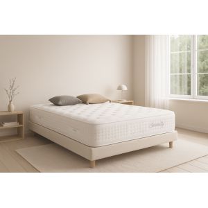 Moonia | Ressorts Ensanch&eacute;s | Matelas Serenity 30 cm | 135X200 cm | Fermet&eacute; &eacute;lev&eacute;e - Neuf