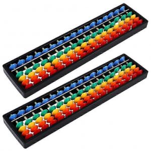 2Pcs Plastique Abacus 17 Tiges Abacus Perles En Plastique Abacus Outils De Comptage Pour Enfants - Neuf