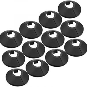 (Noir) 30 Pièces Bouchons De Tuyau, Colliers De Serrage Couvercles De Durites De Radiateur En Plastique, Guirlande De Couverture Pour Cacher Les Tuyaux De Radiateur - Neuf