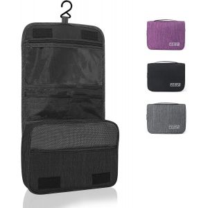 KALANKA-Trousse de toilette à suspendre - Pliable - Avec poignée de transport - Pour homme et femme, Noir , L, Trousse de toilette - Neuf