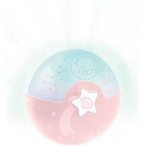 Lumière Apaisante Et Projecteur ¿ Veilleuse À Clipser Avec Design Grow-With-Me, Projecteur De Nuit Étoilée Et Lampe De Table Avec Mélodies Et Capteurs Sonores Intégrés, Rose - Neuf