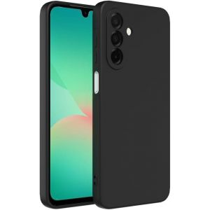 TTDAZ-Coque colorée en Silicone Liquide pour Samsung Galaxy A26 5G, Haute qualité avec Bord relevé pour écran et Protection Appareil Photo, Souple avec Microfibre intérieure (Noir) - Neuf