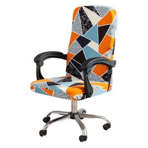 Housse De Chaise De Bureau (L) Housse De Chaise De Bureau Universelle En Microfibre Extensible Pour Machine Housse De Chaise De Direction Confortable Et Extensible - Neuf