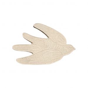 Oiseau papier mach&eacute; d&eacute;co murale - Neuf