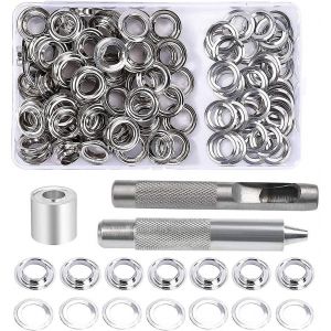 Kit d'?illets à ?illets, 100 jeux d'?illets de 12 mm, kit de réparation de bâche - Neuf