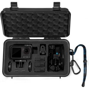 Waterproof Hard Carrying Case for DJI Osmo Action 5 Pro, DJI Osmo Action 4, DJI Osmo Action 3 and Accessories (Case Only), Black, Hard Case - Neuf