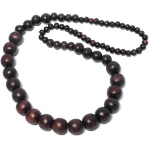 Cha&icirc;ne De Bois Anneau Des Femmes De Coco &Agrave; Long Collier En Bois De Noix De Coco De Perles - Neuf