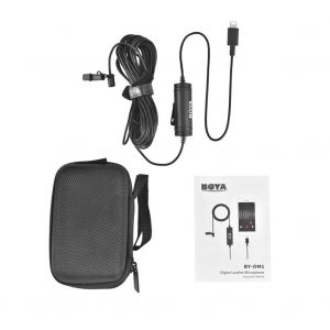 Microphone cravate BOYA BY-DM1 pour iPhone X / 8 / 8Plus 7 / 7Plus iPad - Neuf