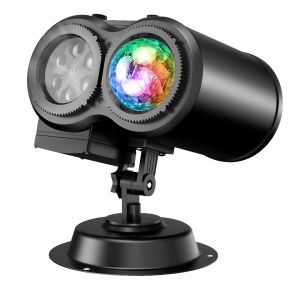Extérieure d'intérieur de Noël Projecteur, Halloween Extérieur Projecteur avec commande à Distance, 16 Modèles et les 10 Couleurs de l'Eau de l'Effet de Vague Flocon de neige de L - Neuf