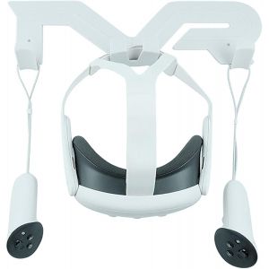 Support Mural Universel Pour Casque Et Manette De Réalité Virtuelle Compatible Avec Quest3/Quest2/Quest Pro/Pico4 U2013 Support Mural Universel Pour Casque De Réalité Virtuelle Et Contrôleur (Blanc) - Neuf