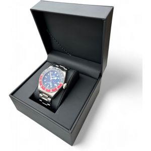 Kal-Boîte À Montres Noire | Étui De Montre Individuel Noir | Avec Coussin Amovible | Idéal Comme Cadeau | Boîtier De Rechange | Matériau Synthétique | Toucher Agréable | Pas De Peau | Sans Montre | - Neuf