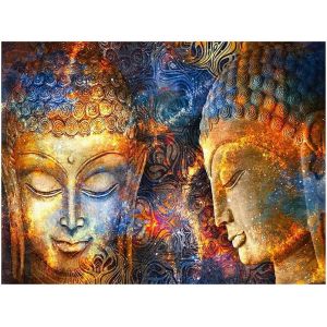 Ayuhr-Square Drill Broderie Diamant Carre 5d Full Grand Bouddha 50x40cm Diamant Peinture Diy Diamond Painting Accessoires Peinture Par Numéros Artisanat Toile Diamant Kit Complet Pour Décoration D'in - Neuf