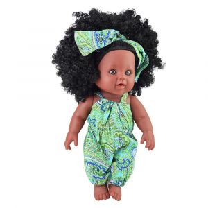 Poupée noire fille afro-américaine poupée de jeu réaliste de mode de 12 pouces - Neuf
