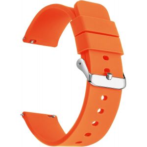 Bracelet De Montre En Silicone &Agrave; Lib&eacute;ration Rapide - En Caoutchouc Souple De Qualit&eacute; Sup&eacute;rieure - 22 Mm - Pour Homme Et Femme - Neuf