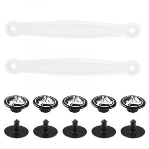 Lani&egrave;res De Talon En Pvc Noir Pour Sabots - Antid&eacute;rapantes Blanc 36 - Neuf