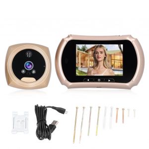 Sonnette video 3,5 pouces, camera de detection de mouvement HD 720p avec objectif grand angle 145¡ã pour la maison - Neuf