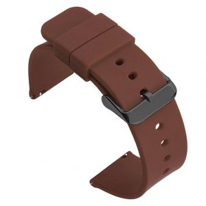 16 18 19 20 21 22 24mm Bracelet De Montre Étanche En Silicone À Dégagement Rapide Pour Montre De Sport Universelle Accessoires De Bracelet Avec Outil.Brown.16mm - Neuf