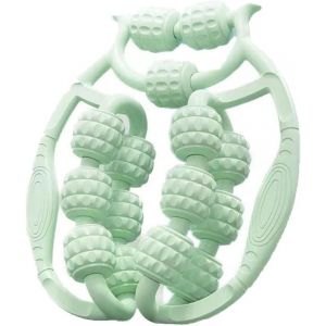 Kal-Masseur Musculaire En Mousse,[New] 15 Roues Rouleau De Massage,360° 3d Anti Cellulite Massage En Profondeur Des Tissus Musculaires Des Jambes(Vert) - Neuf