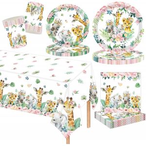 Ensemble de 69 Pièces Décorations Fête d'Halloween Néon, Vaisselle Lumineuse, Assiettes en Papier, Gobelets, Serviettes, Nappe, Vaisselle Halloween Fête Vaisselle - Neuf