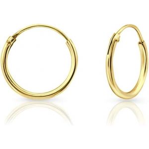 Tianyi-® Boucles D'oreilles Femme Or - Bijoux Femme Or - Creoles Or Femme - Boucle D'oreille Or - Creole Plaqué Or - Boucle D'oreille Homme Or - Créoles - Épaisseur 1.5 Mm - Diamètre 8 À 80 Mm - Neuf