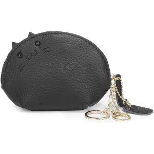 Mignon Chat Porte-Monnaie Mini Cash Pochette Portefeuille En Cuir Avec Porte-Cl&eacute;s Fermeture &Agrave; Glissi&egrave;re Pour Femmes Filles - Neuf