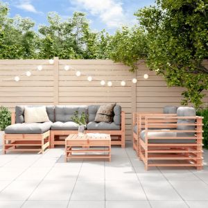 Prolenta Premium - Salon De Jardin 7 Pcs Avec Coussins Bois Massif Douglas - Neuf