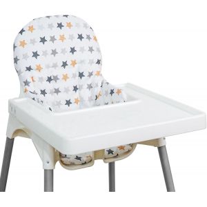 Pour Ikea Coussin De Chaise Haute Pour Ikea Anti-Lop Pour Chaise Haute Ikea, Coussin De Chaise Haute Anti-Lop, En Coton Antid&eacute;rapant, Doux, Pour Si&egrave;ge B&eacute;b&eacute; Plus Confortable (Imprim&eacute; Clair) - Neuf
