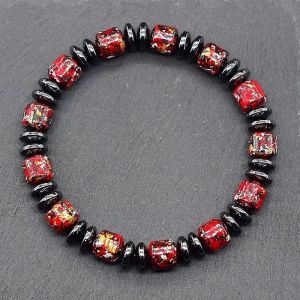 Boh&egrave;me Th&eacute;rapeutique Magn&eacute;tique H&eacute;matite Bracelet Hommes Corps Minceur Favoriser La Circulation Sanguine Bijoux Pour Femmes Couple Bracelet Cadeau - Neuf