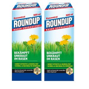 X2 Désherbants Sélectif Concentré - Herbicide Pelouse Jardin Mauvaise Herbe Gazon -Plante Trèfle Marguerite Pissenlit Plantain -Résultats Rapide - Effet Doux - 1l - - Neuf