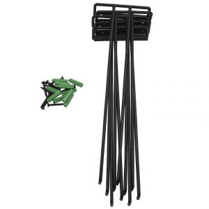 5 Pcs Support De Rangement Pour Verre À Vin En Verre,Support De Rangement De Cuisine Mural,Noir,11 Pouces / 30cm - Neuf