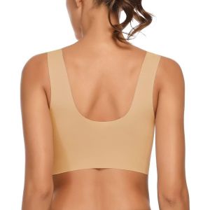 Soutien Gorge Sans Armature Stretchy Zero Feel Bralette Femme Invisible Zero Couture Bra, Zero Marque Sur La Peau, Ultra Confort Bustier, Bonnets Non-Amovibles Brassi&egrave;re - Neuf