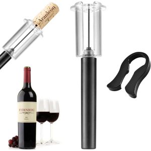 Mevronisshop-Tire Bouchon, Un Tire-Bouchon À Pression D'air Cork Pops, Bouchon Portable Poche Pompe À Air Ouvre Bouteille De Vin, Out Ouvre Bouteille Décapsuleur Ouvre Bouteille Vin Outils, Avec Clip - Neuf