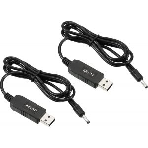 KALANKA-6W 1A USB Step Up Voltage Convertisseur, 2 Paquet DC 5V to DC 12V Alimentation Fournitures Adaptateur Jack 3.5x1.35mm C&acirc;ble pour Router LED Lampe Haut-parleurs - Neuf