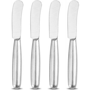Oayew-Set De Couteaux &Agrave; Tartiner 4 Pi&egrave;ces Couteau &Agrave; Beurre En Acier Inoxydable Couteau &Agrave; Fromage Pour Confitures Et Cr&egrave;mes 8.4-Inch - Neuf