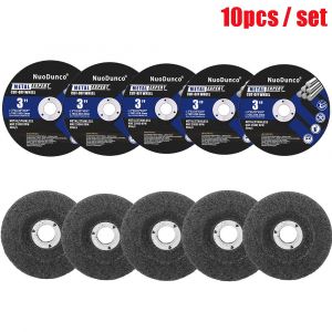 10 Pièces/Ensemble 75mm Disque De Coupe En Métal 3 "Disque De Meulage D'angle Mini Roue De Coupe Pour Meuleuse Coupe De Métal Ébavurage Roue De Polissage -10pcs - Neuf