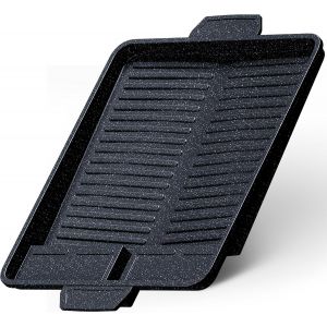 Ulteronixshop-Plaque de gril R&eacute;hausse pour r&eacute;chaud &agrave; gaz, po&ecirc;le grill antiadh&eacute;sive pour r&eacute;chaud de camping, Plancha pour BBQ, camping et barbecue &agrave; gaz, accessoires pour r&eacute;chaud de camping, r&eacute;hausse - Neuf