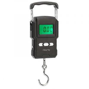 Promotion d'hiver,balance de pêche électronique de 75 kg Balance à bagages à écran LCD rechargeable avec outil à mesurer de ruban - Neuf