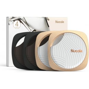 MEVRONISSHOP-Focus 4PCS Localisateur D'objets de Cl&eacute; Portefeuilles Key Finder Rappel Anti-Perte Intelligent Bidirectionnel Porte Cl&eacute;s Localisateur et Traqueur Sonore pour Retrouver Cl&eacute;s - Neuf