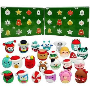 Calendrier de compte à rebours de Noël de 24 jours, mini figurines, jouets, calendrier de compte à rebours de Noël, chaussettes de Noël par - Neuf